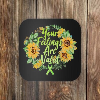 Your Feelings Are Valid Mental Health Awareness Coaster