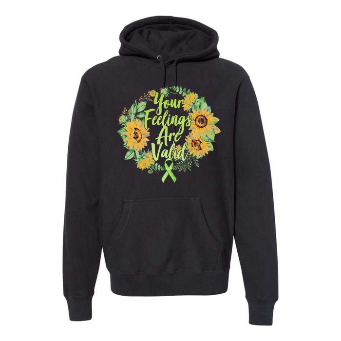 Your Feelings Are Valid Mental Health Awareness Premium Hoodie