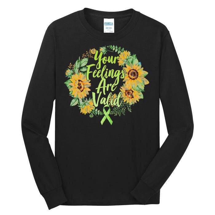 Your Feelings Are Valid Mental Health Awareness Tall Long Sleeve T-Shirt