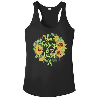 Your Feelings Are Valid Mental Health Awareness Ladies PosiCharge Competitor Racerback Tank