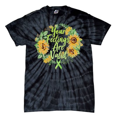 Your Feelings Are Valid Mental Health Awareness Tie-Dye T-Shirt