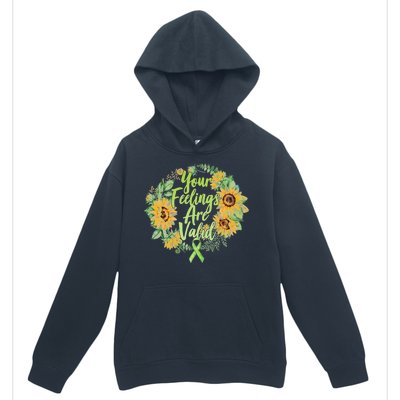 Your Feelings Are Valid Mental Health Awareness Urban Pullover Hoodie