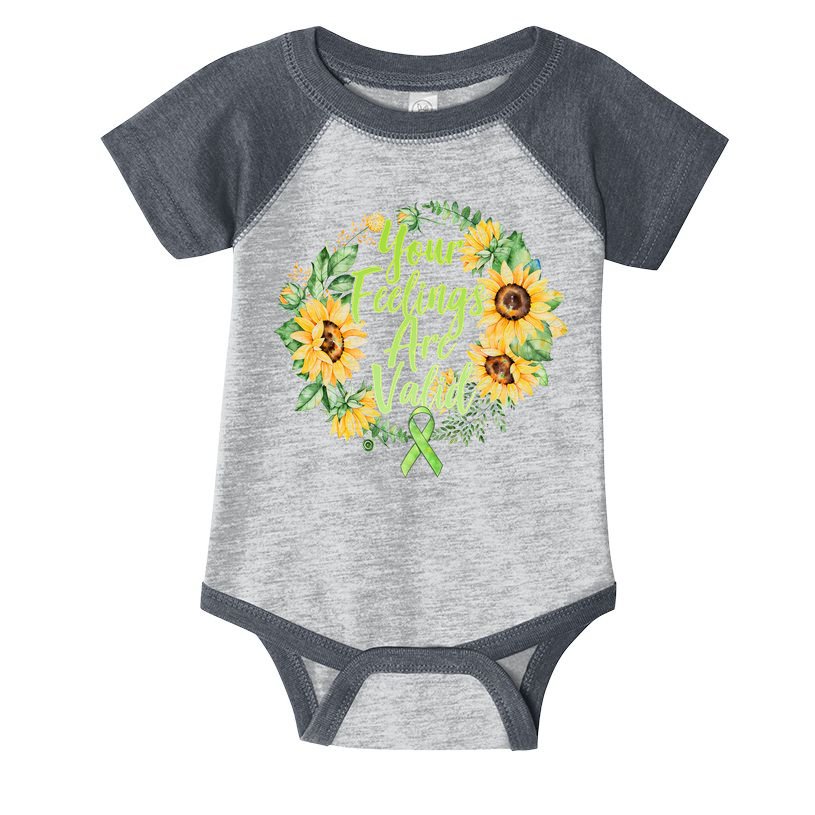 Your Feelings Are Valid Mental Health Awareness Infant Baby Jersey Bodysuit