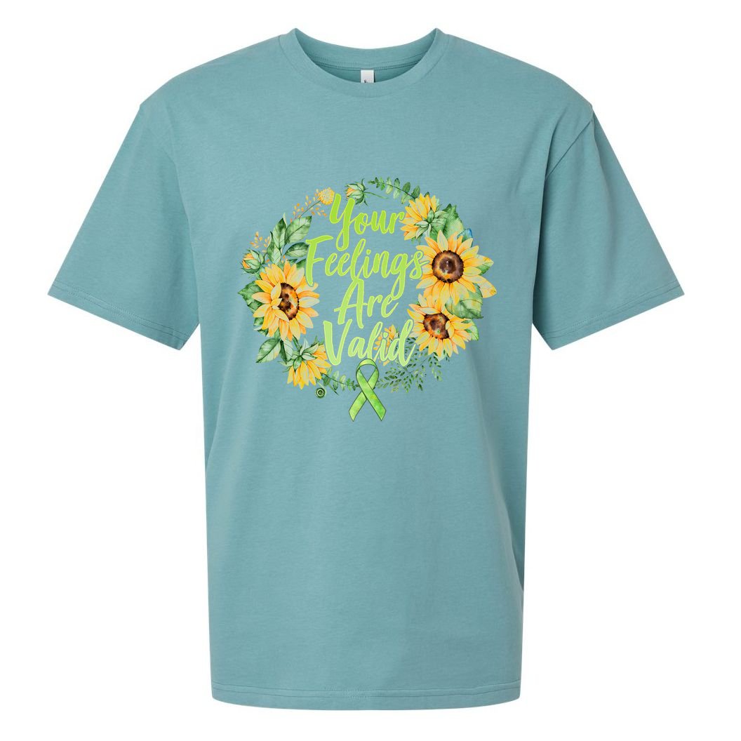 Your Feelings Are Valid Mental Health Awareness Sueded Cloud Jersey T-Shirt