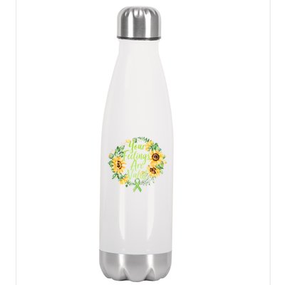 Your Feelings Are Valid Mental Health Awareness Stainless Steel Insulated Water Bottle