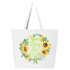 Your Feelings Are Valid Mental Health Awareness 25L Jumbo Tote