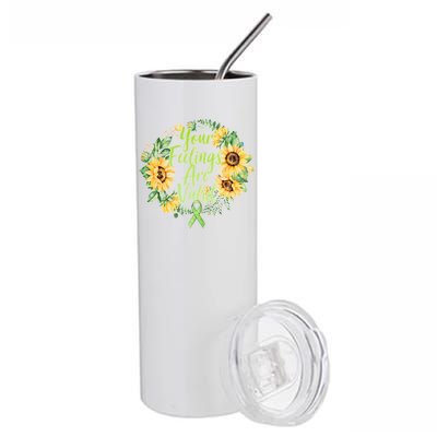 Your Feelings Are Valid Mental Health Awareness Stainless Steel Tumbler