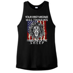 Your First Mistake Was Thinking I Was One Of The Sheep Ladies PosiCharge Tri-Blend Wicking Tank