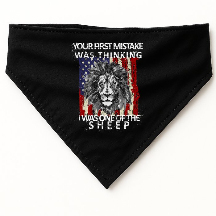Your First Mistake Was Thinking I Was One Of The Sheep USA-Made Doggie Bandana