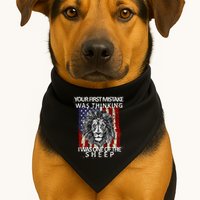 Your First Mistake Was Thinking I Was One Of The Sheep USA-Made Doggie Bandana