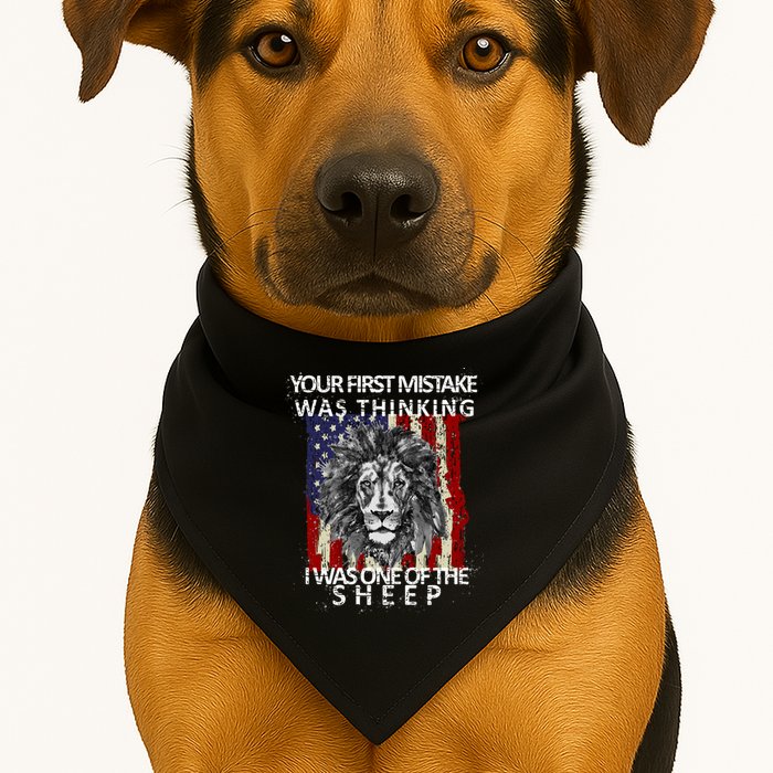 Your First Mistake Was Thinking I Was One Of The Sheep USA-Made Doggie Bandana