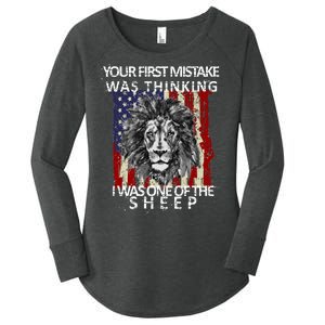 Your First Mistake Was Thinking I Was One Of The Sheep Women's Perfect Tri Tunic Long Sleeve Shirt