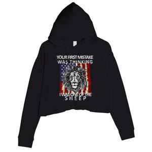 Your First Mistake Was Thinking I Was One Of The Sheep Crop Fleece Hoodie