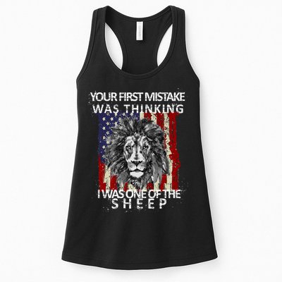 Your First Mistake Was Thinking I Was One Of The Sheep Womens Tank Top
