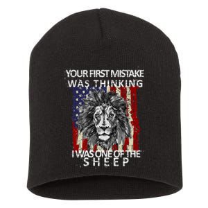 Your First Mistake Was Thinking I Was One Of The Sheep Short Acrylic Beanie