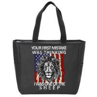 Your First Mistake Was Thinking I Was One Of The Sheep Zip Tote Bag