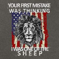 Your First Mistake Was Thinking I Was One Of The Sheep Cotton Canvas Backpack