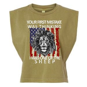 Your First Mistake Was Thinking I Was One Of The Sheep Garment-Dyed Women's Muscle Tee