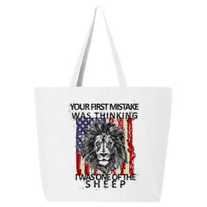 Your First Mistake Was Thinking I Was One Of The Sheep 25L Jumbo Tote