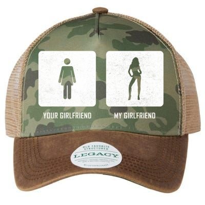 Your Girlfriend My Girlfriend  Legacy Tie Dye Trucker Hat