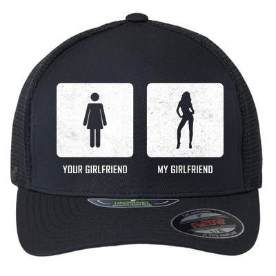 Your Girlfriend My Girlfriend  Flexfit Unipanel Trucker Cap