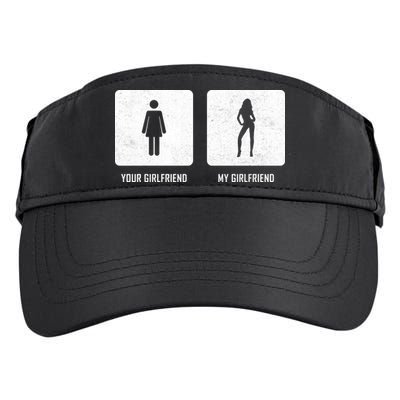 Your Girlfriend My Girlfriend  Adult Drive Performance Visor