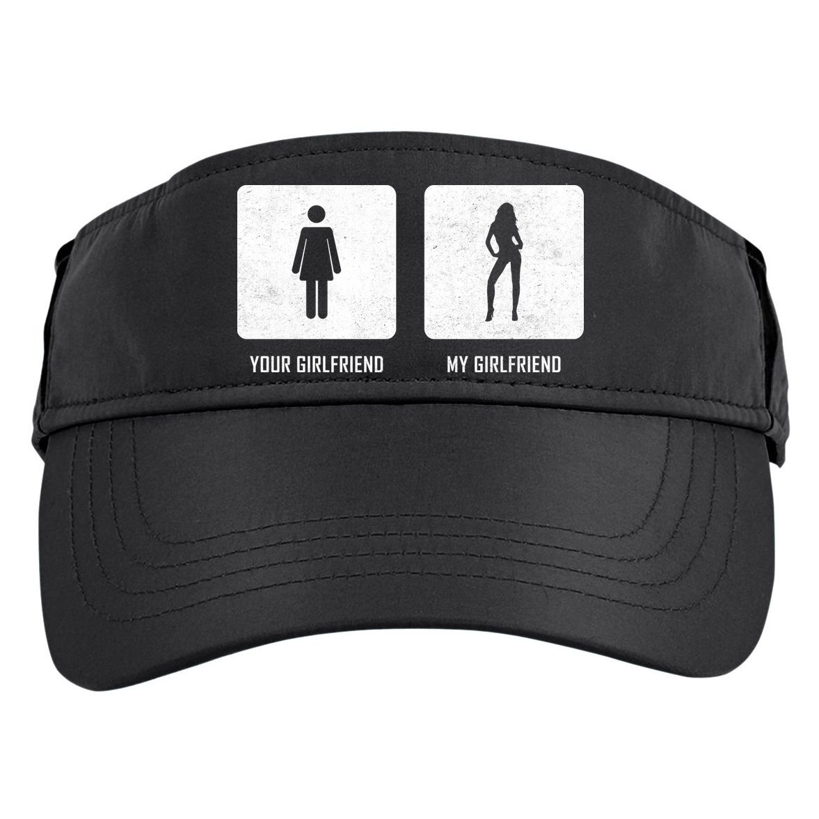 Your Girlfriend My Girlfriend  Adult Drive Performance Visor