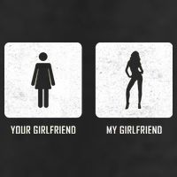 Your Girlfriend My Girlfriend  Adult Drive Performance Visor