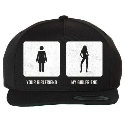 Your Girlfriend My Girlfriend  Wool Snapback Cap