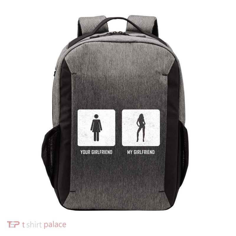 Your Girlfriend My Girlfriend  Vector Backpack
