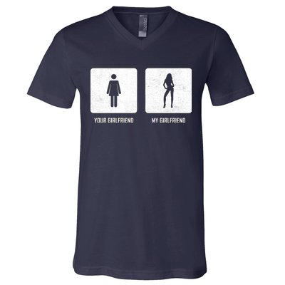 Your Girlfriend My Girlfriend  V-Neck T-Shirt