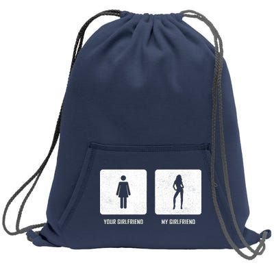 Your Girlfriend My Girlfriend  Sweatshirt Cinch Pack Bag