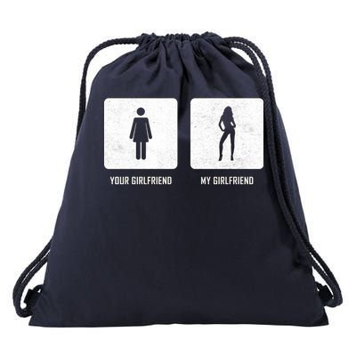 Your Girlfriend My Girlfriend  Drawstring Bag