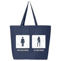 Your Girlfriend My Girlfriend  25L Jumbo Tote