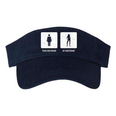 Your Girlfriend My Girlfriend  Valucap Bio-Washed Visor