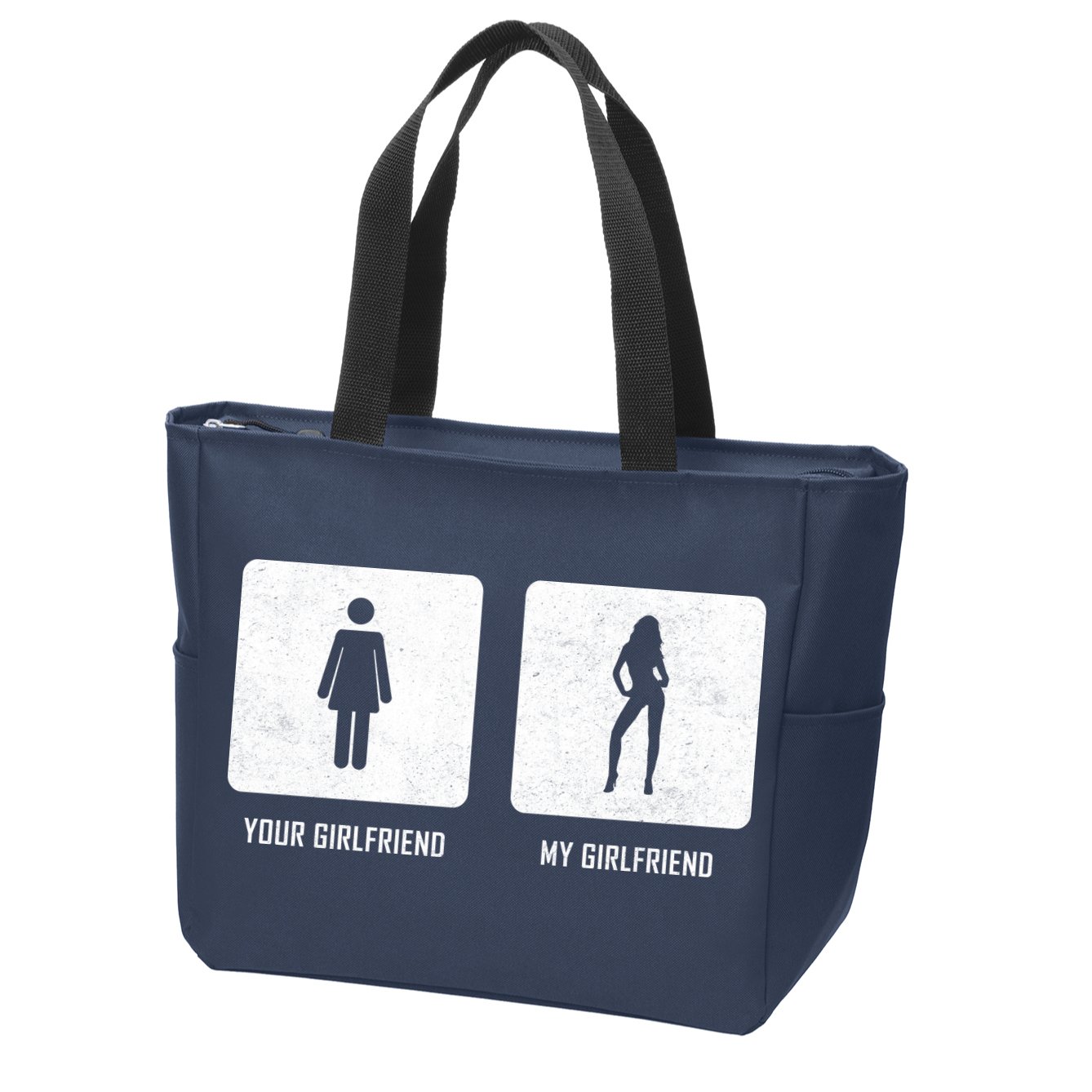 Your Girlfriend My Girlfriend  Zip Tote Bag