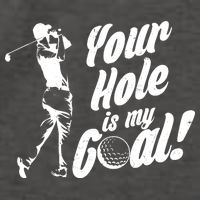 Your Hole Is My Goal! Funny Golfing Vector Backpack