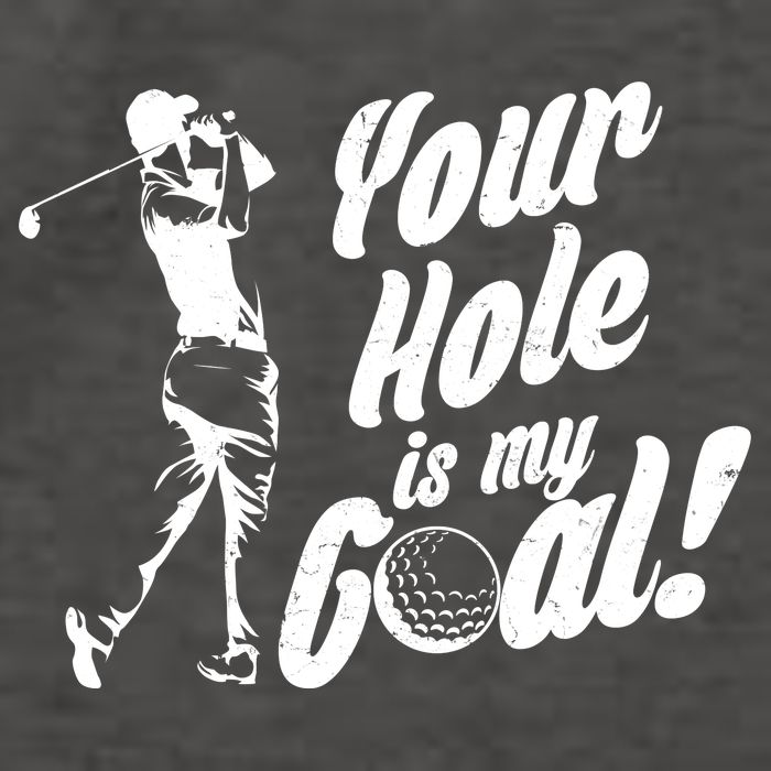 Your Hole Is My Goal! Funny Golfing Vector Backpack