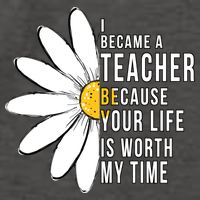 Your Life Is Worth My Time Inspiring Teacher Vector Backpack