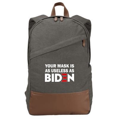 Your Mask Is As Useless As Biden Cotton Canvas Backpack