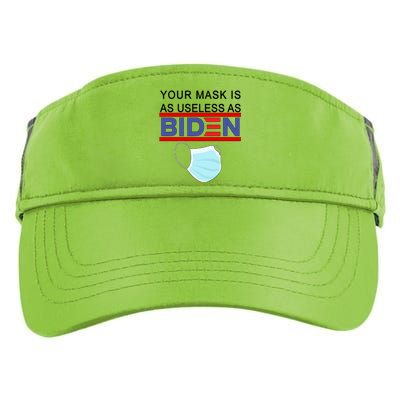 Your Mask Is As Useless As Biden Pro Trump Adult Drive Performance Visor