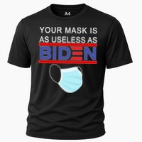 Your Mask Is As Useless As Biden Pro Trump Cooling Performance Crew T-Shirt