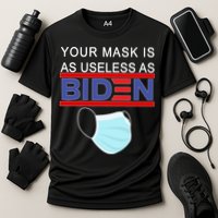 Your Mask Is As Useless As Biden Pro Trump Cooling Performance Crew T-Shirt
