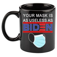 Your Mask Is As Useless As Biden Pro Trump 11oz C Handle Ceramic Mug