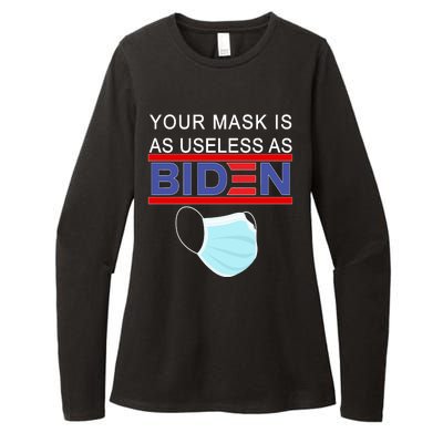 Your Mask Is As Useless As Biden Pro Trump Womens CVC Long Sleeve Shirt