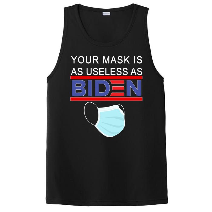 Your Mask Is As Useless As Biden Pro Trump PosiCharge Competitor Tank