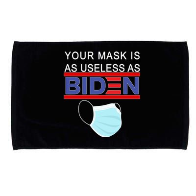 Your Mask Is As Useless As Biden Pro Trump Microfiber Hand Towel