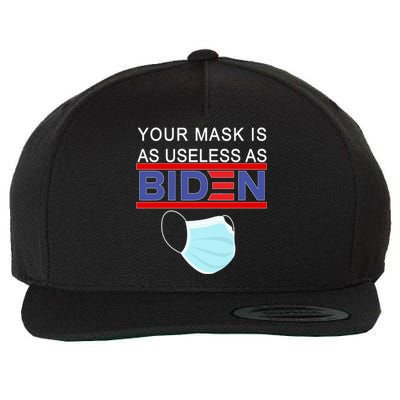 Your Mask Is As Useless As Biden Pro Trump Wool Snapback Cap