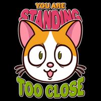 Your Standing Too Close Social Distancing Cat Impact Tech Backpack