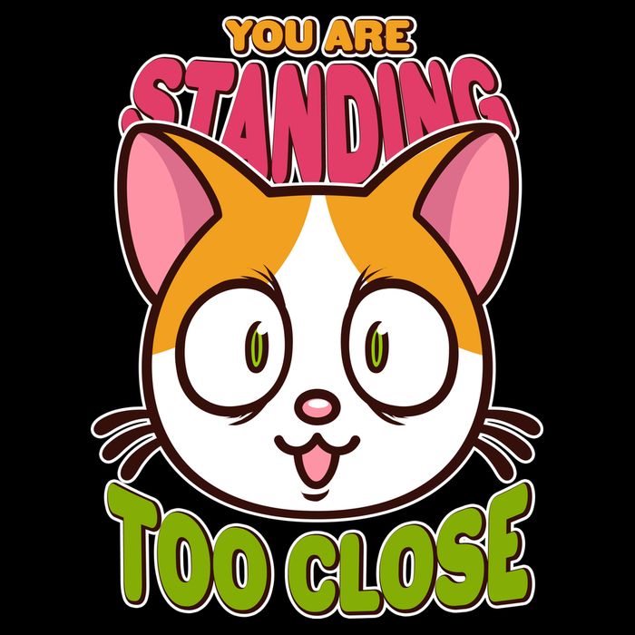 Your Standing Too Close Social Distancing Cat Impact Tech Backpack